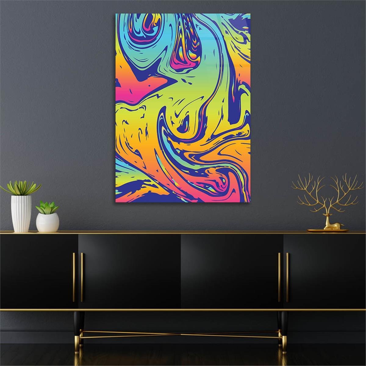 Tempered Glasss Wall Arts Art-Themed