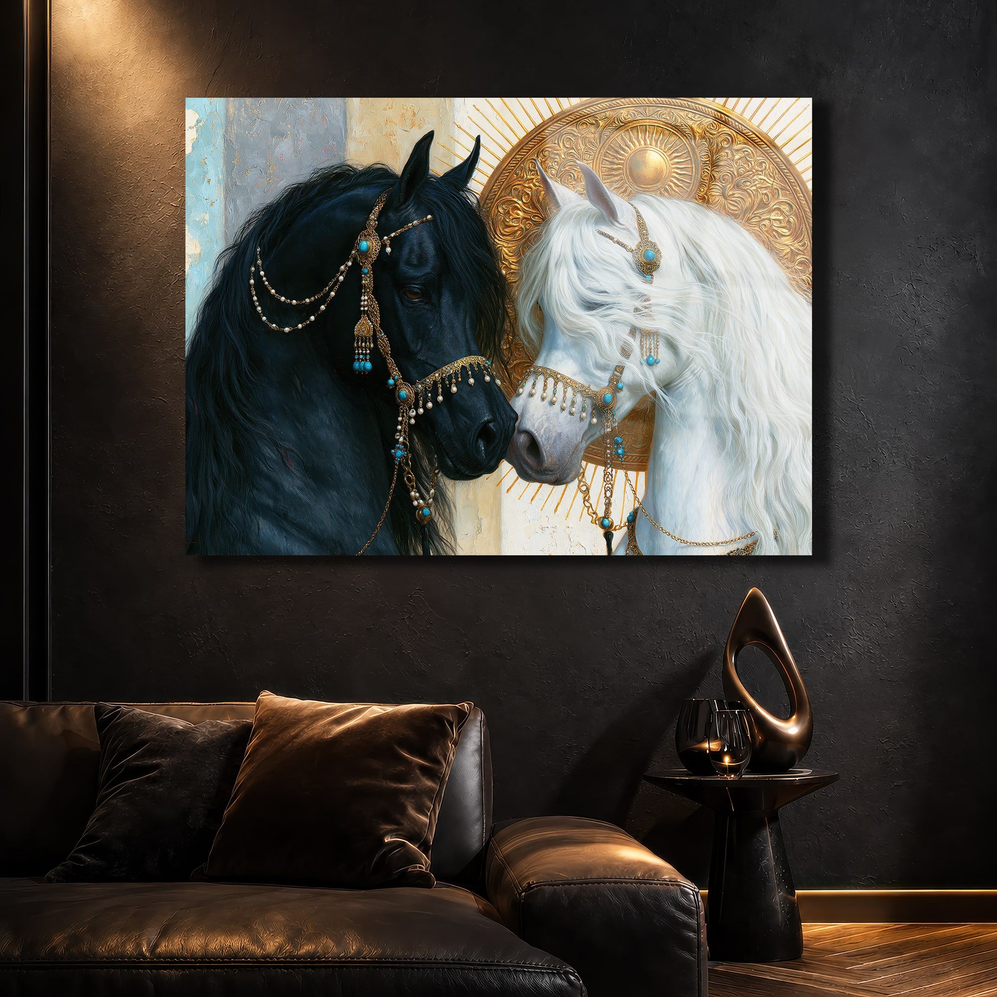 Horizontal Art-Themed Tempered Glass Wall Art 583