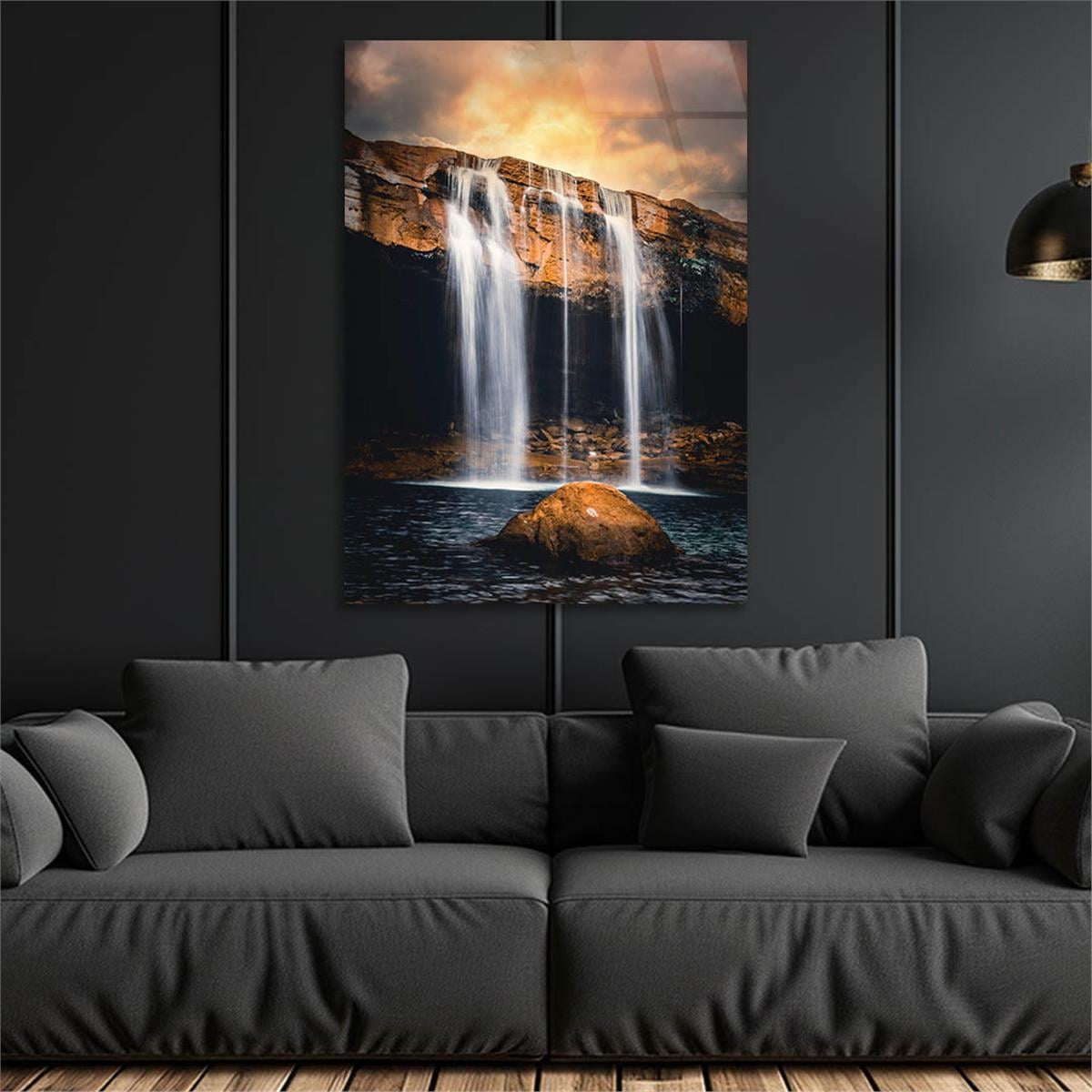 Tempered Glasss Wall Arts Natured-Themed