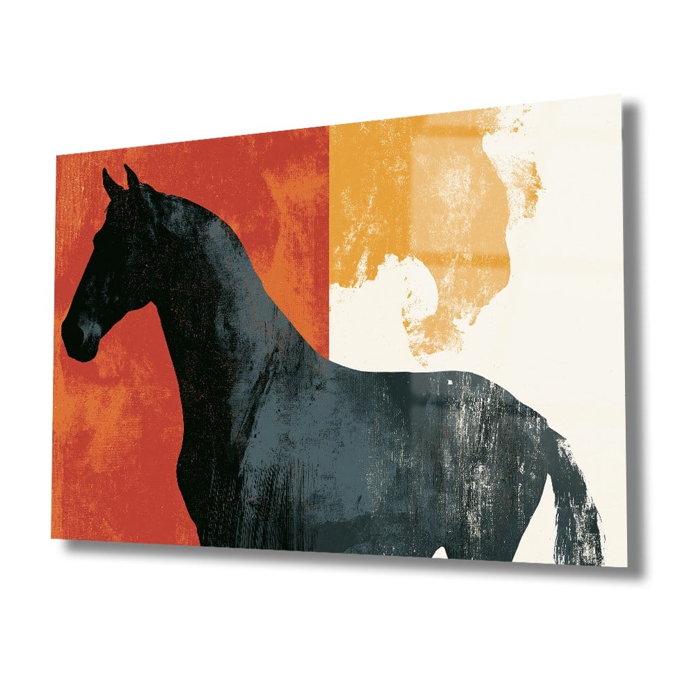 Horizontal Art-Themed Tempered Glass Wall Art 581
