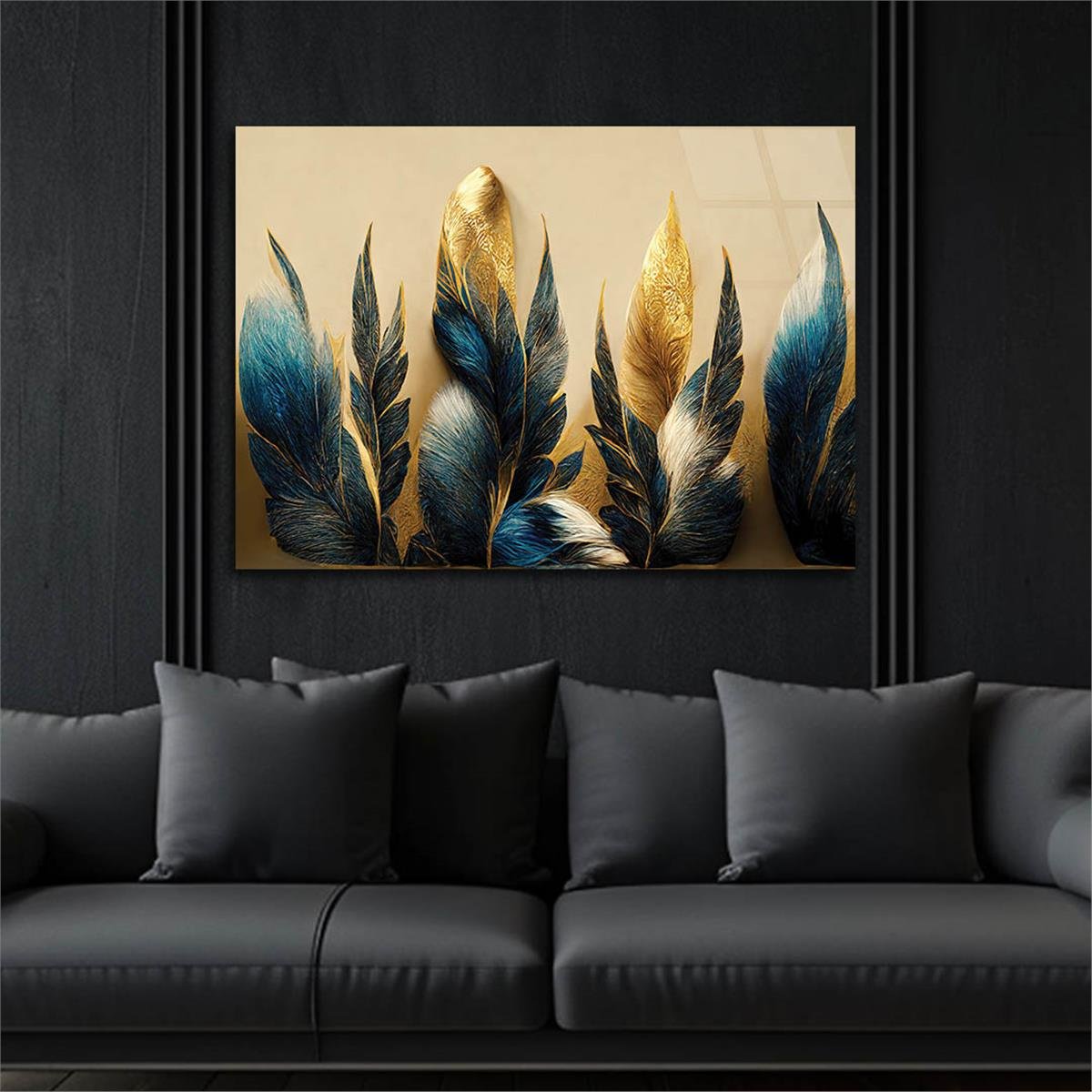 Horizontal Art-Themed Tempered Glass Wall Art 326
