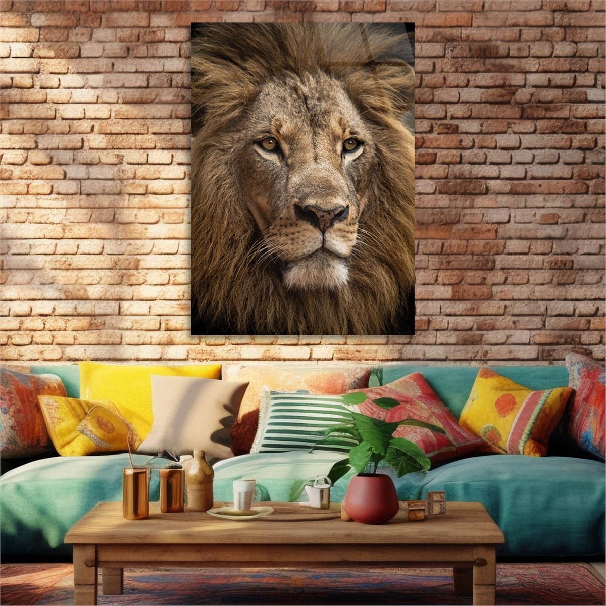 Thema Natur auf bedrucktem Glas