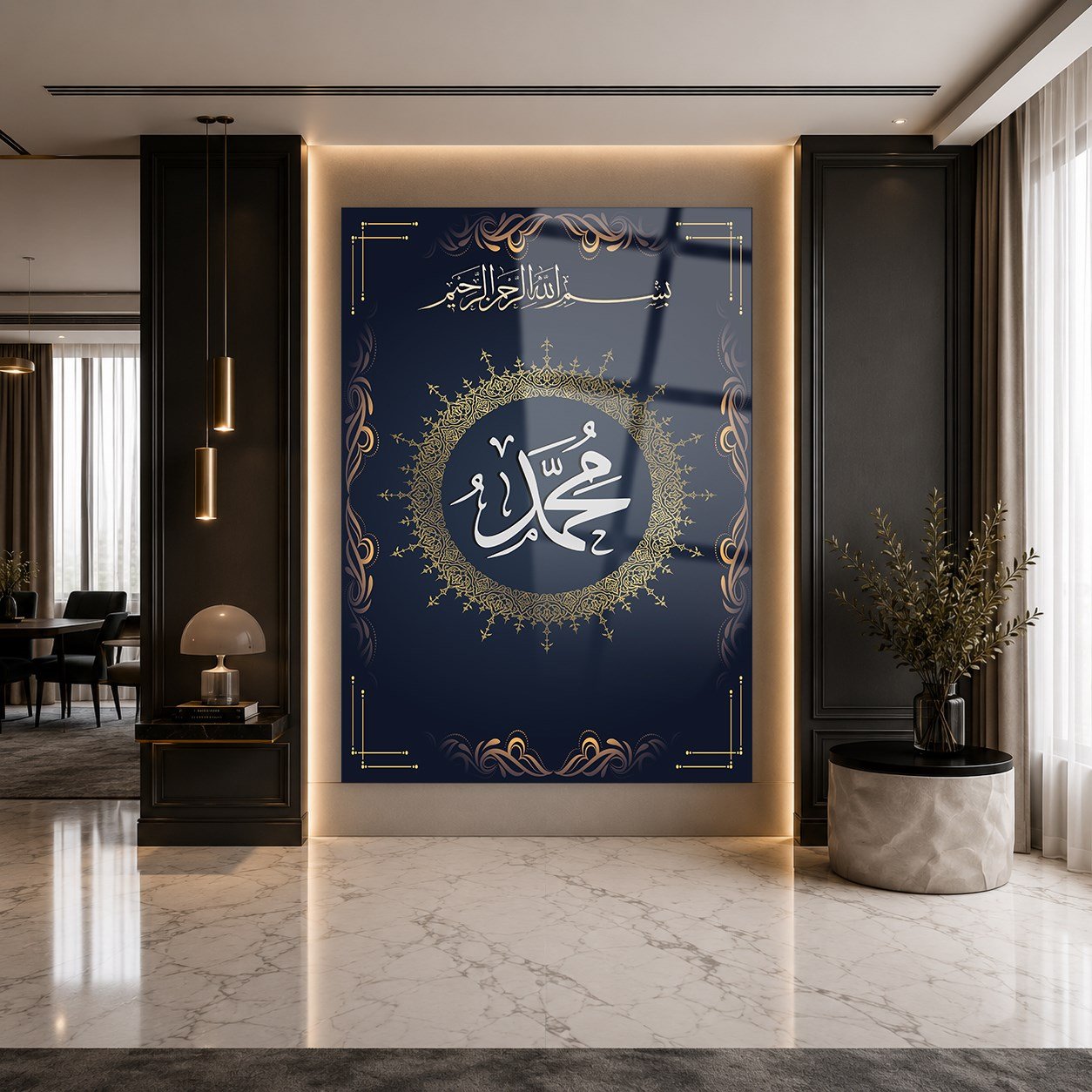 لوح زجاجي ديني