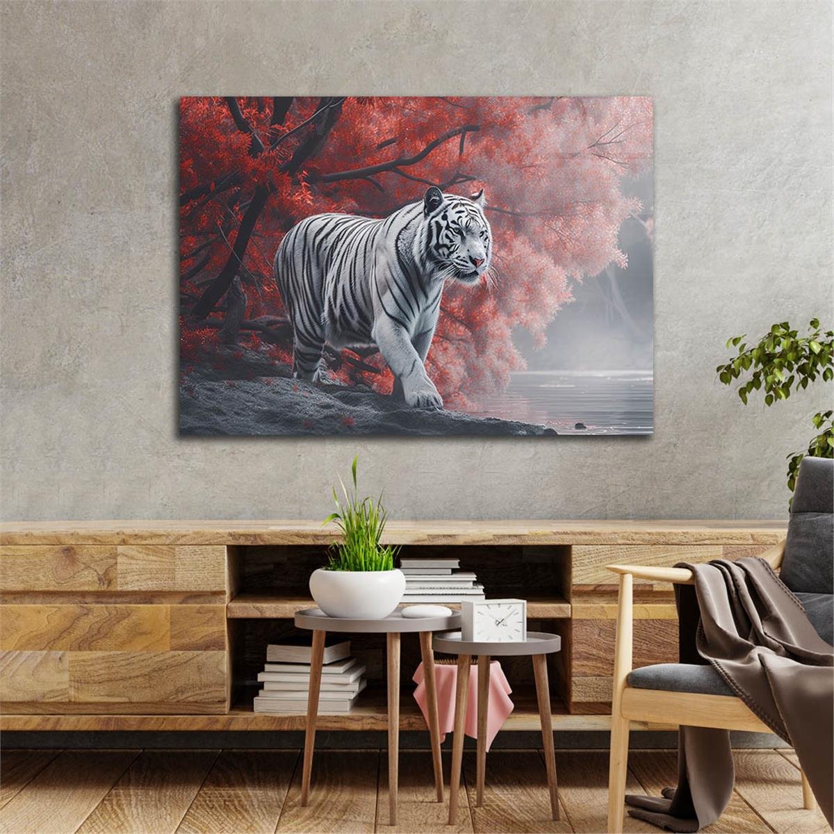 Horizontal Natured-Themed Tempered Glass Wall Art 325