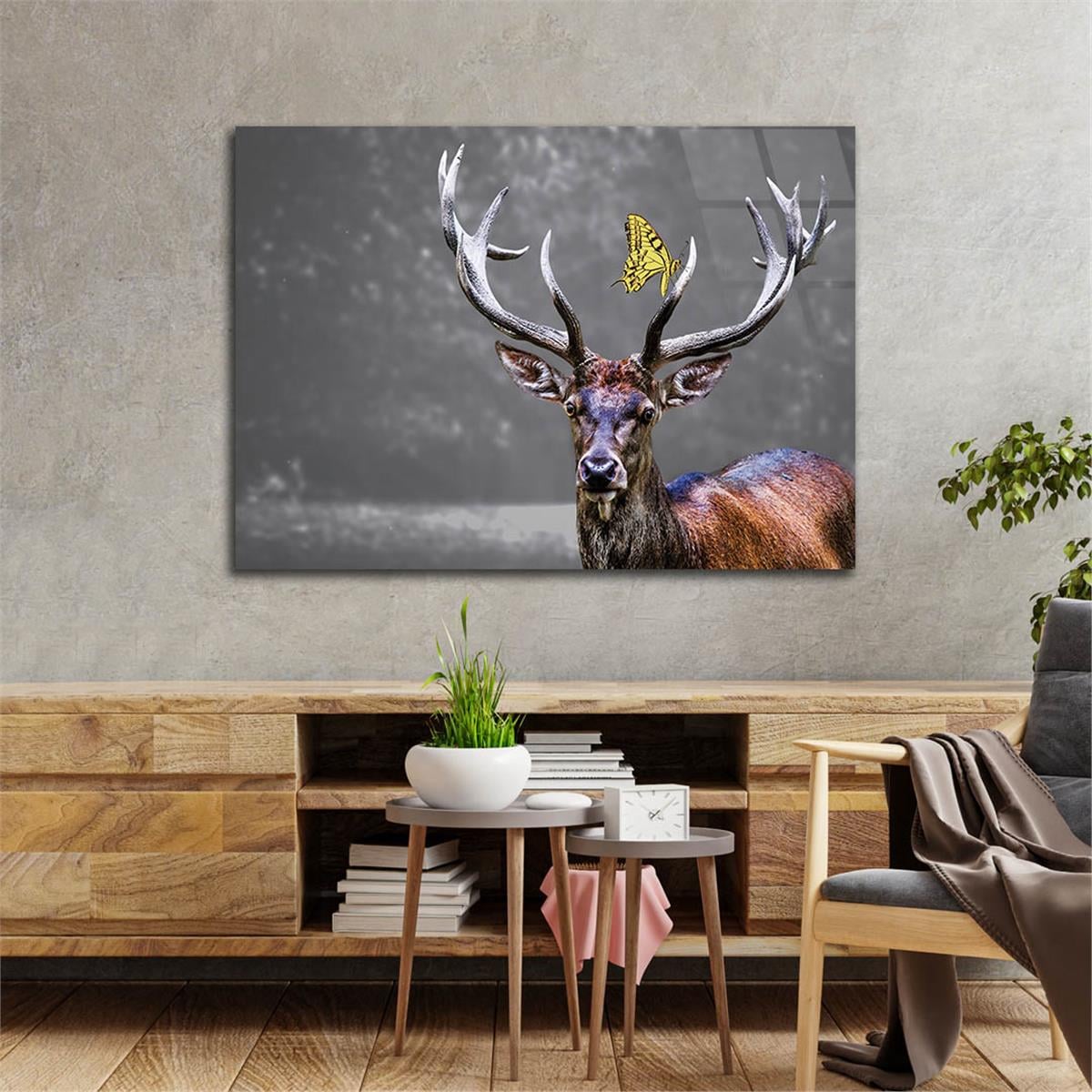Horizontal Natured-Themed Tempered Glass Wall Art 298