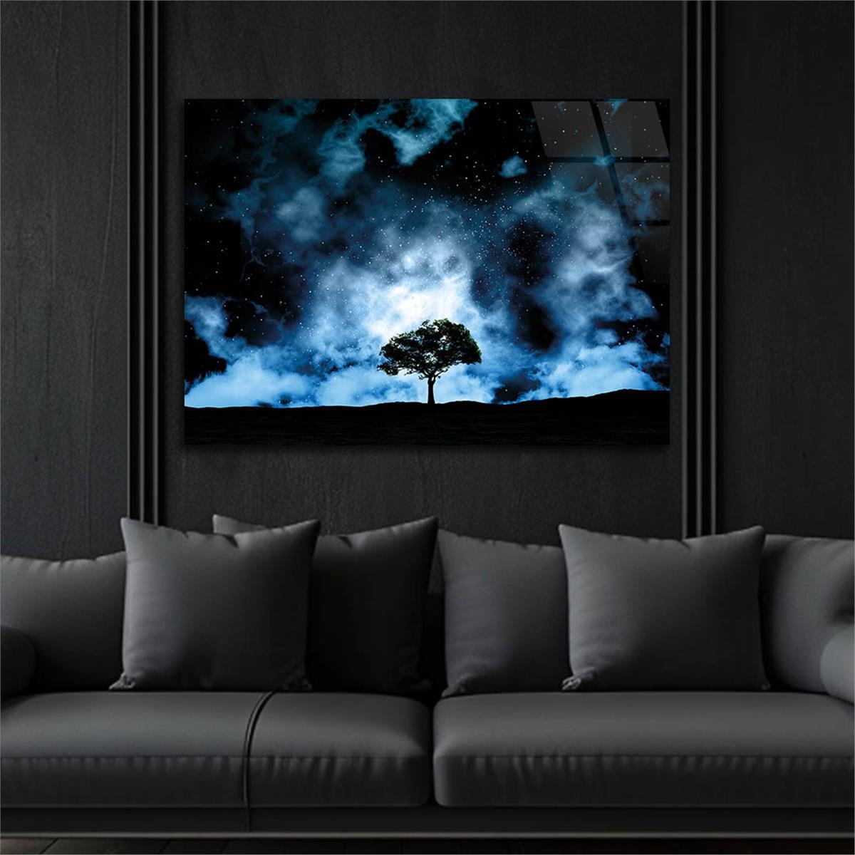 Horizontal Natured-Themed Tempered Glass Wall Art 300