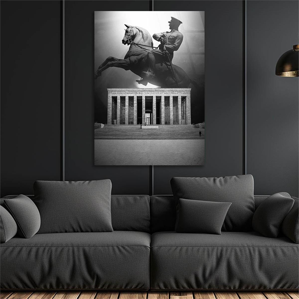Dikey VatanTemalı Cam Tablo 173
