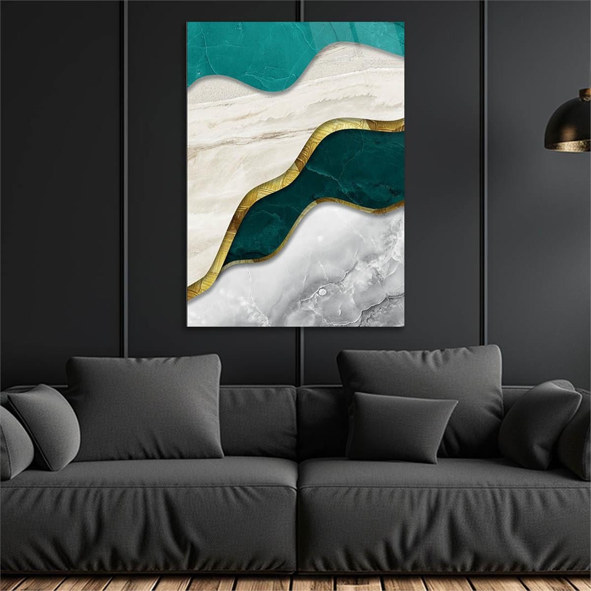Vertical Tempered Glasss Wall Arts Art-Themed231