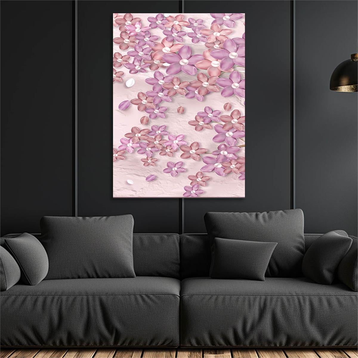 Vertical Tempered Glasss Wall Arts Art-Themed257