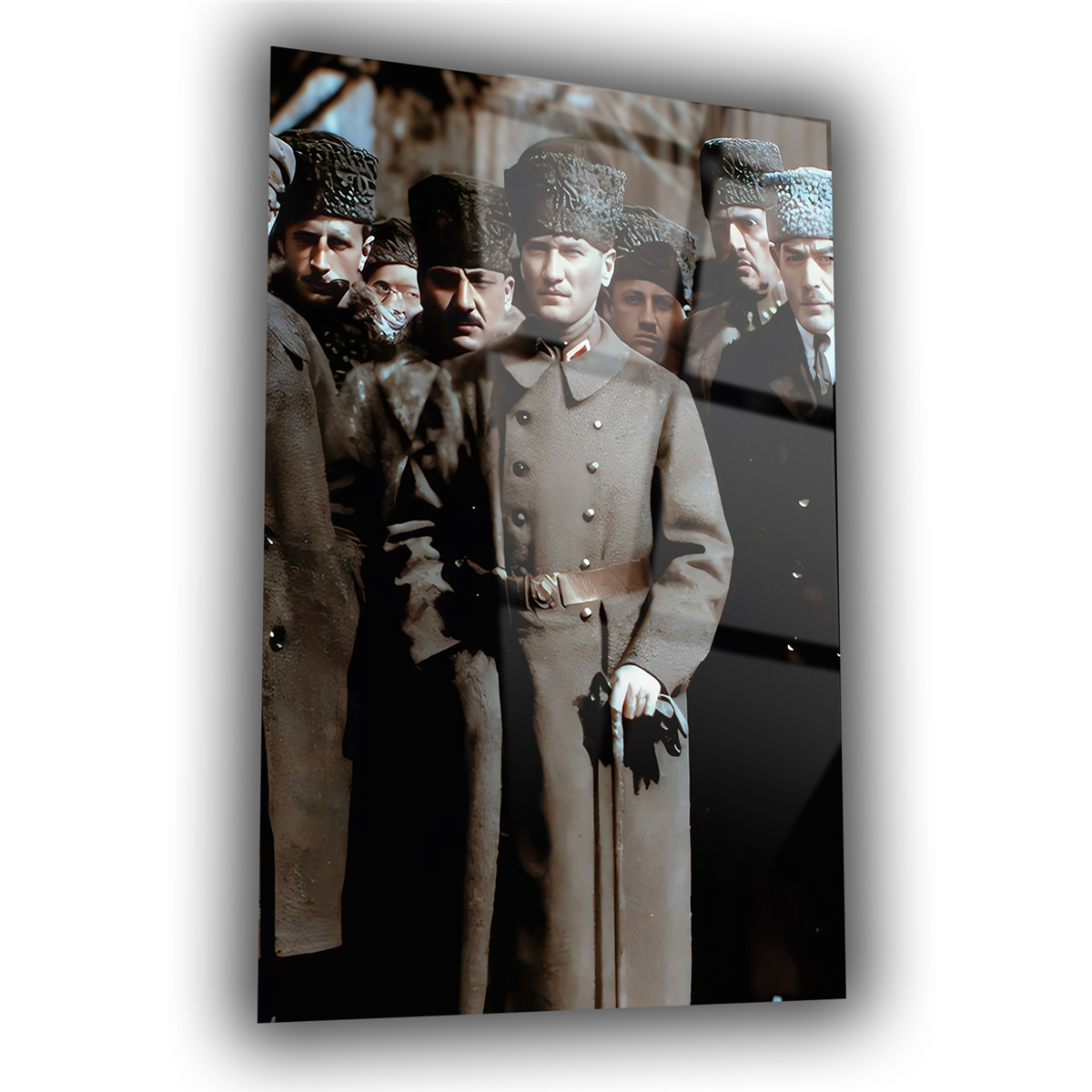 Dikey VatanTemalı Cam Tablo 280