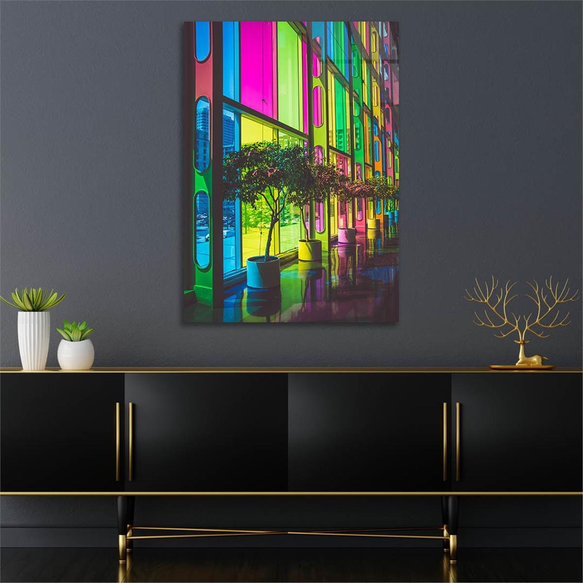 Tempered Glasss Wall Arts Art-Themed
