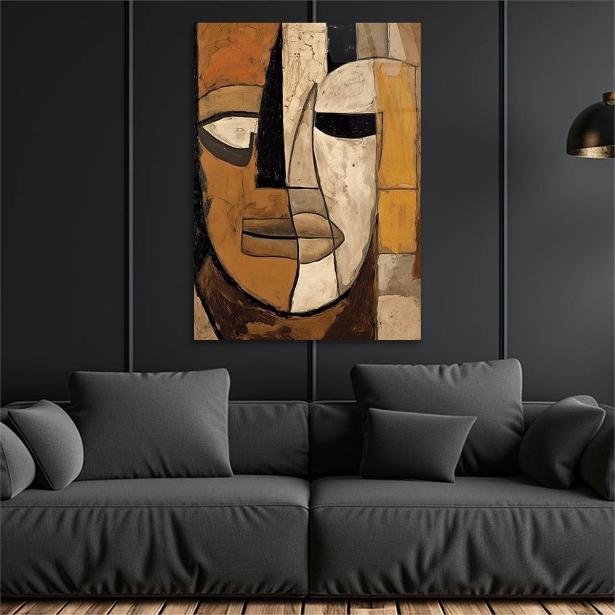 Vertical Tempered Glasss Wall Arts Art-Themed239