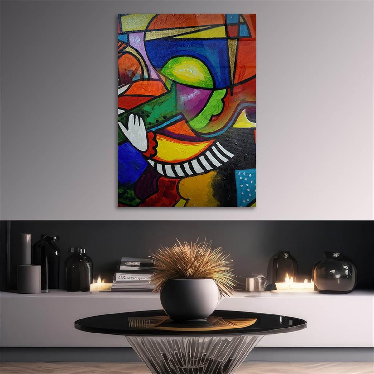 Tempered Glasss Wall Arts Art-Themed