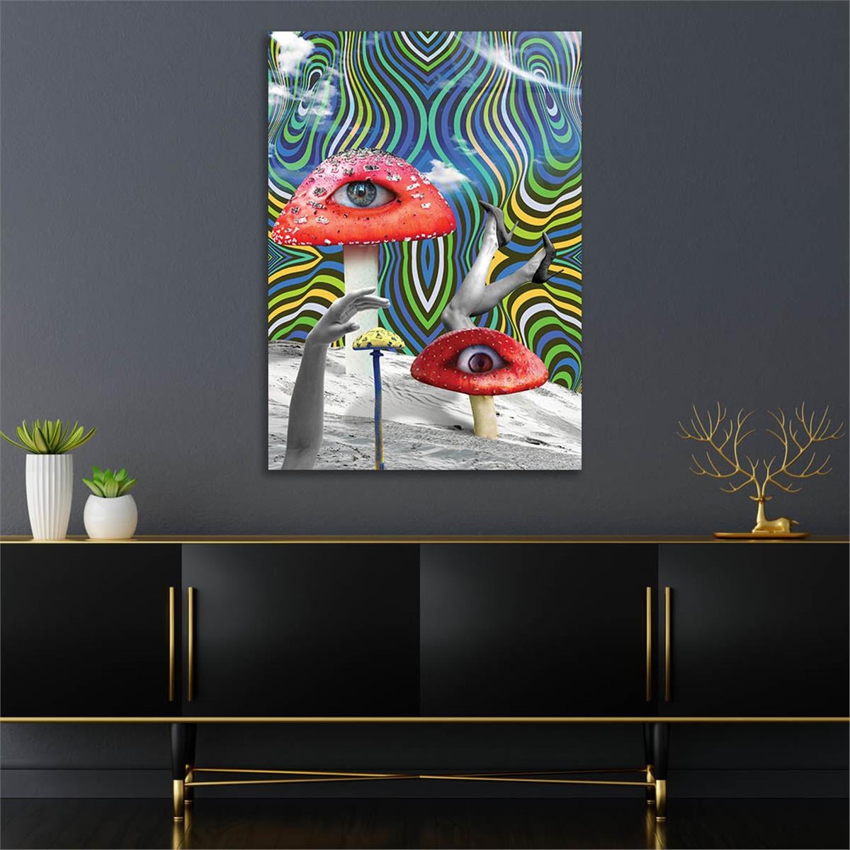 Vertical Tempered Glasss Wall Arts Art-Themed 330