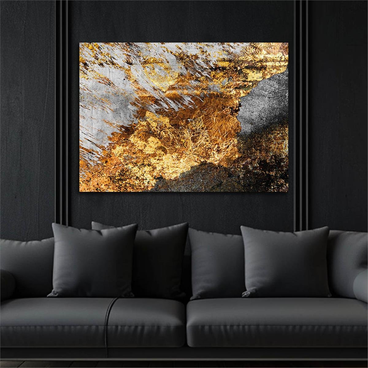 Horizontal Art-Themed Tempered Glass Wall Art 301