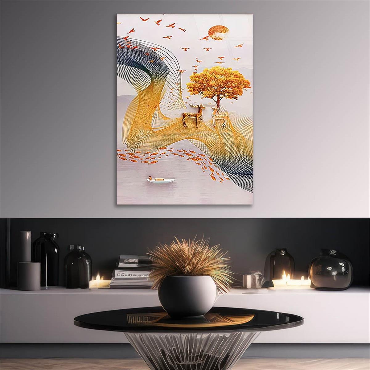 Tempered Glasss Wall Arts Art-Themed