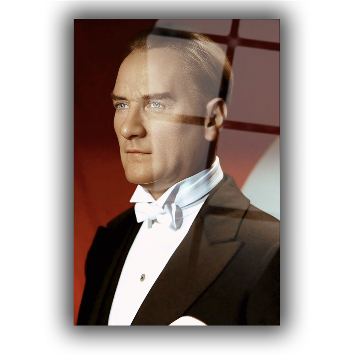 Dikey VatanTemalı Cam Tablo 283