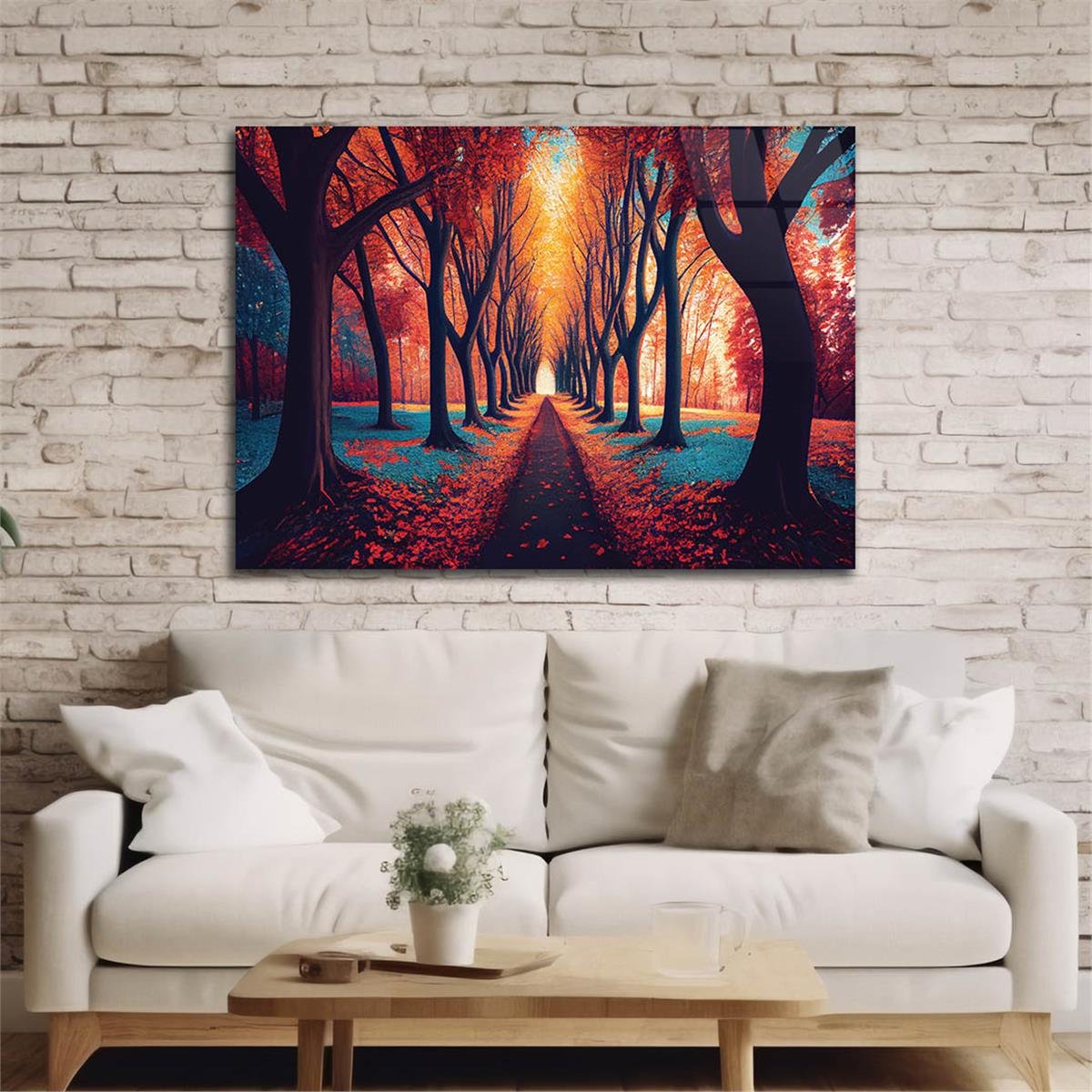 Horizontal Art-Themed Tempered Glass Wall Art 317