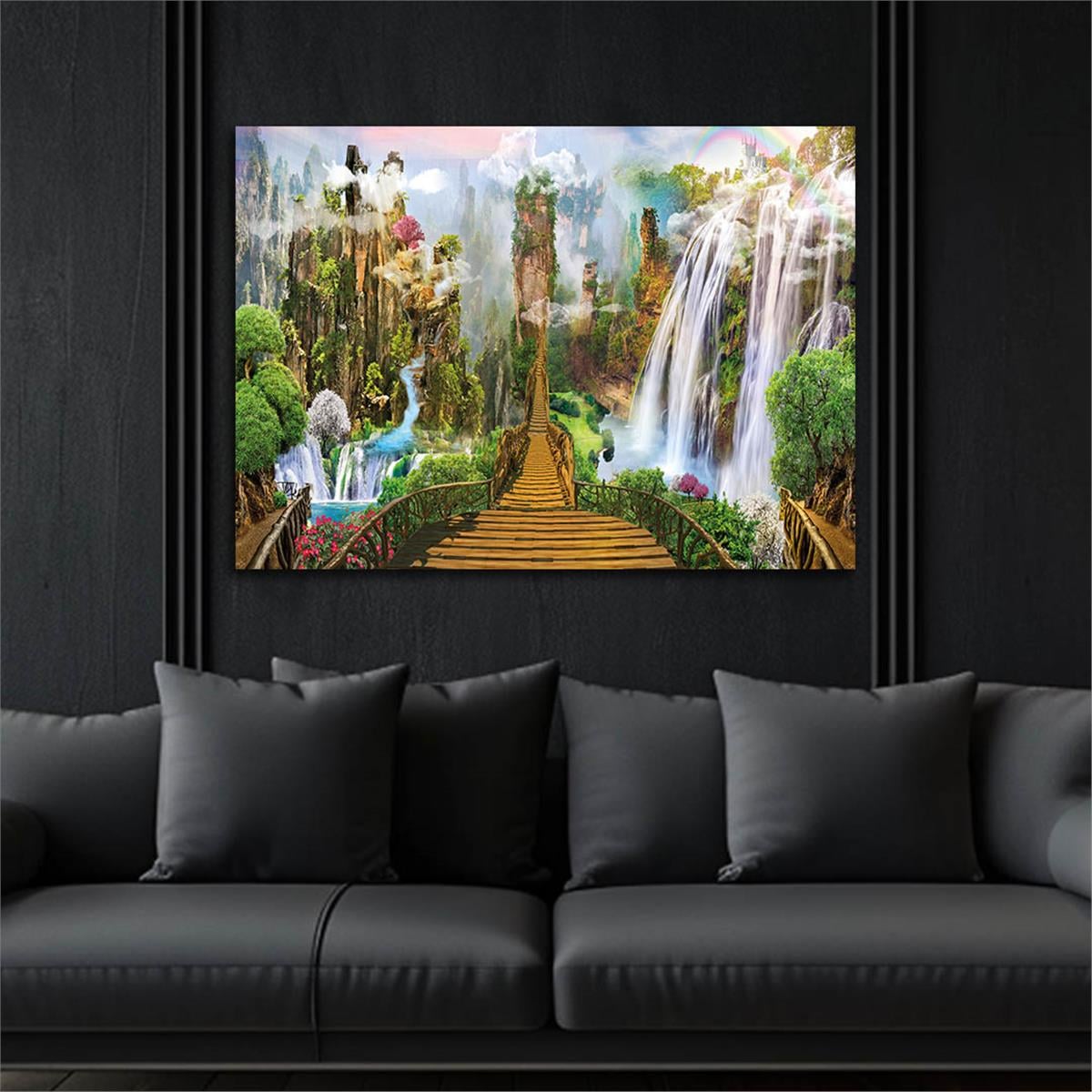 Tempered Glasss Wall Arts Natured-Themed