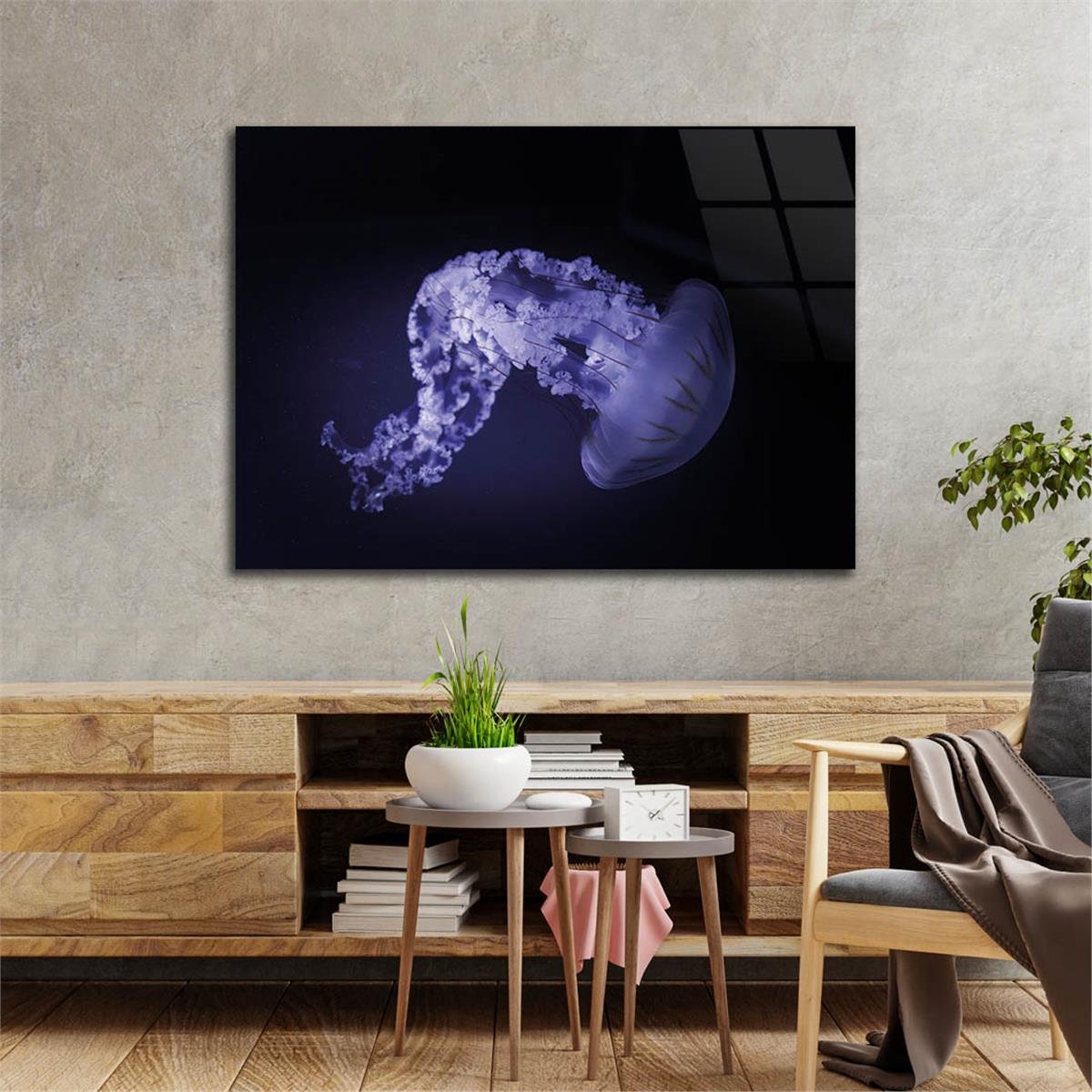 Horizontal Art-Themed Tempered Glass Wall Art 280