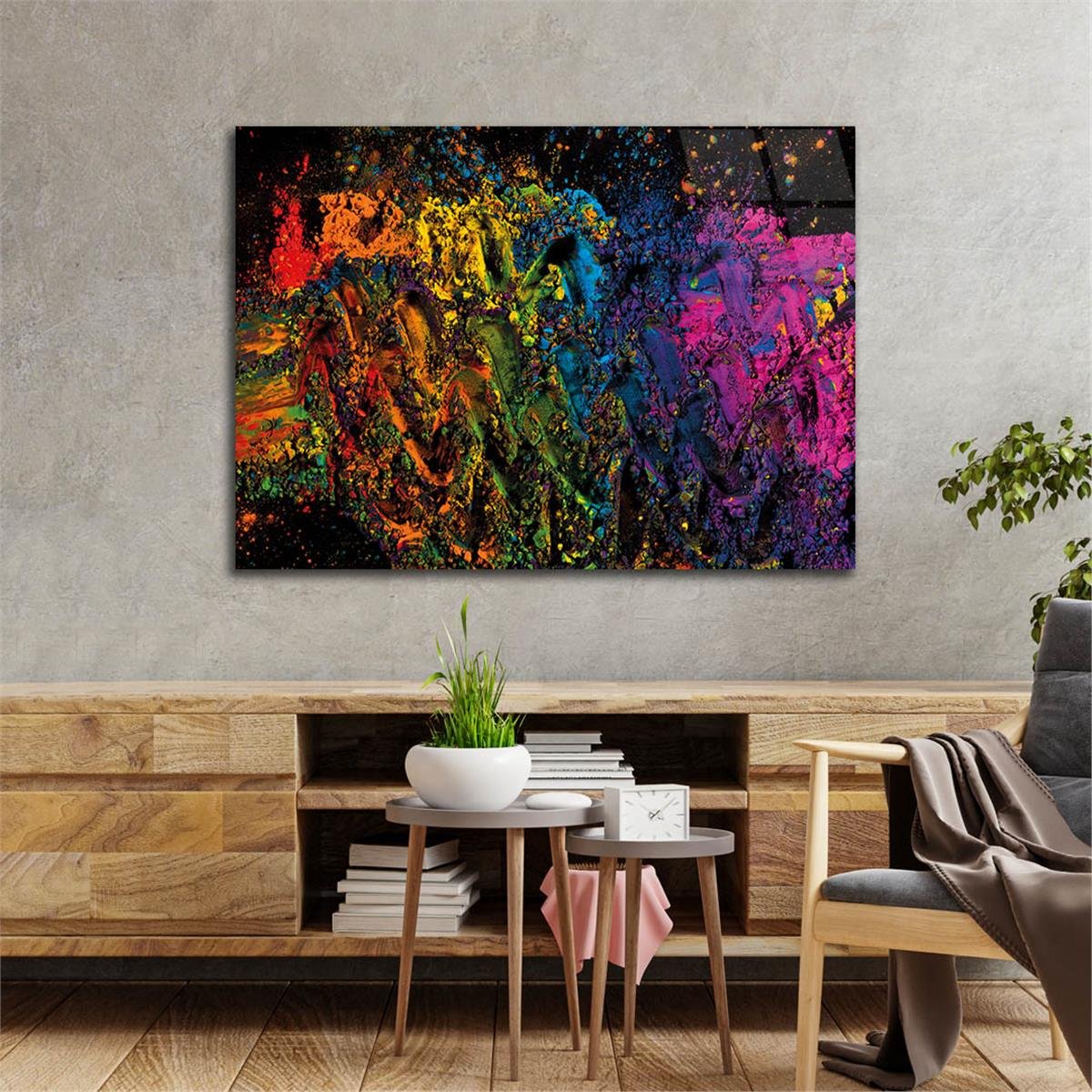 Horizontal Art-Themed Tempered Glass Wall Art 294