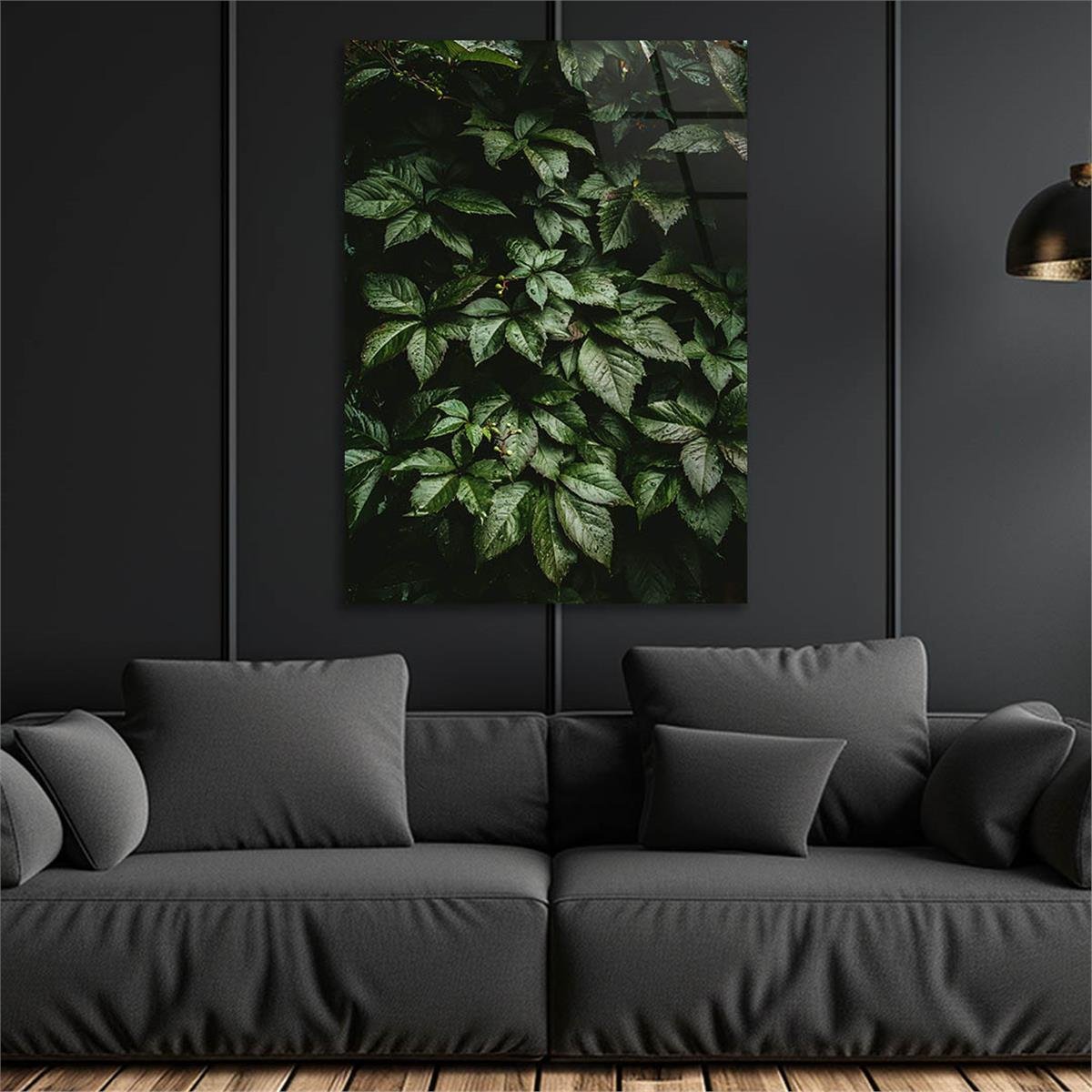 Dikey Sanat Temalı Cam Tablo 488
