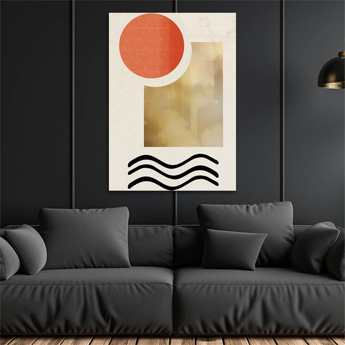 Vertical Tempered Glasss Wall Arts Art-Themed273