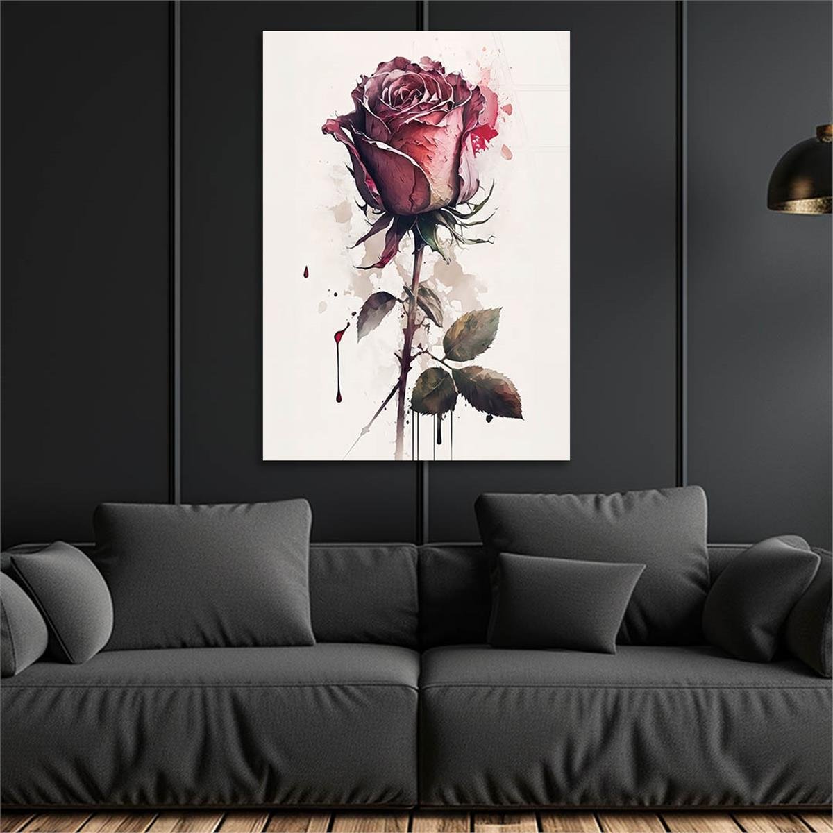 Vertical Tempered Glasss Wall Arts Natured-Themed133
