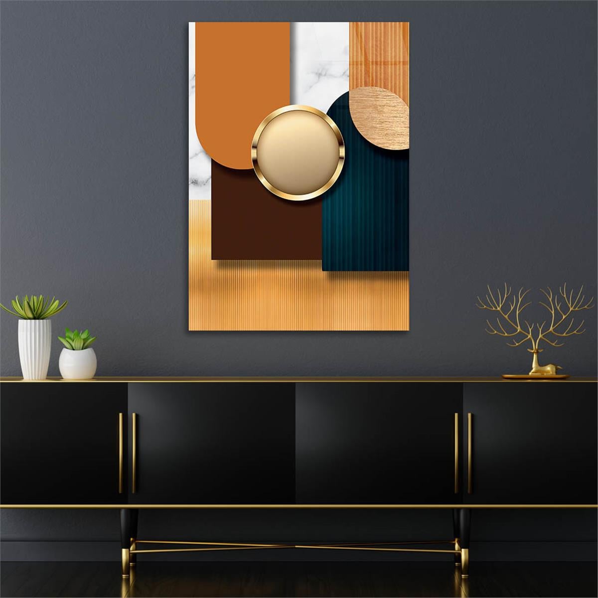 Vertical Tempered Glasss Wall Arts Art-Themed242