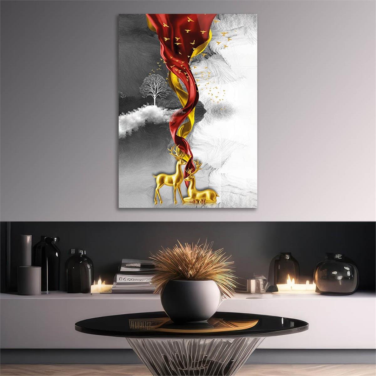 Tempered Glasss Wall Arts Art-Themed