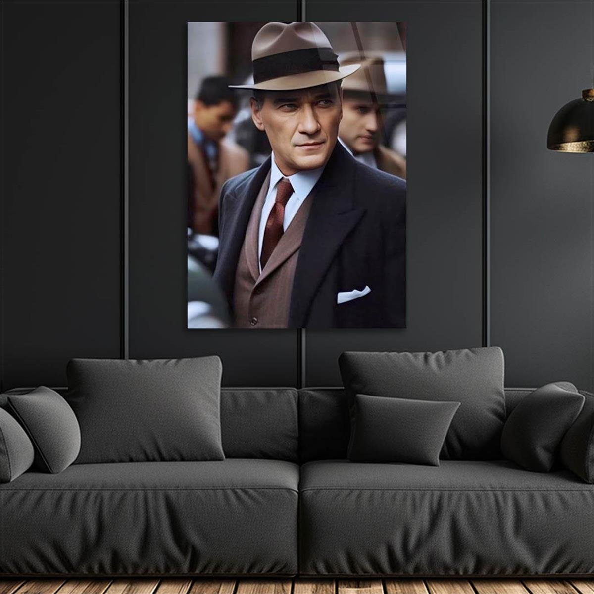 Dikey VatanTemalı Cam Tablo 216