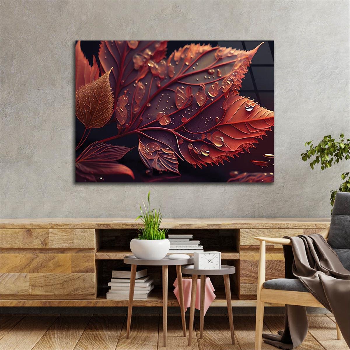Horizontal Art-Themed Tempered Glass Wall Art 315