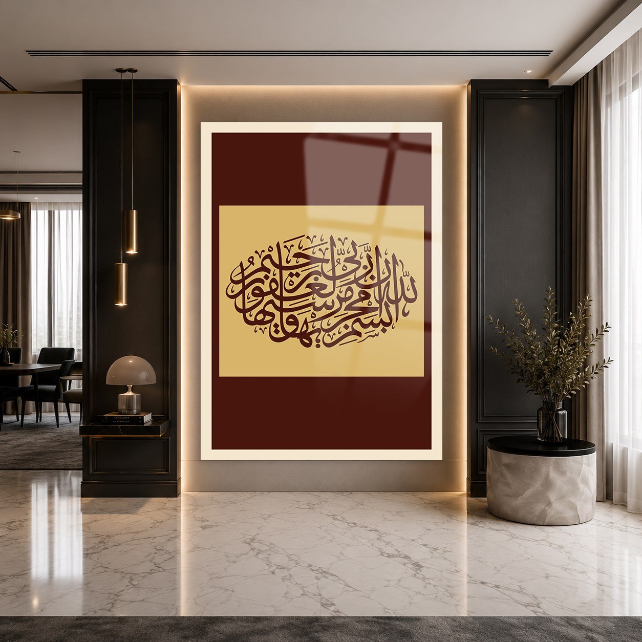 لوح زجاجي ديني
