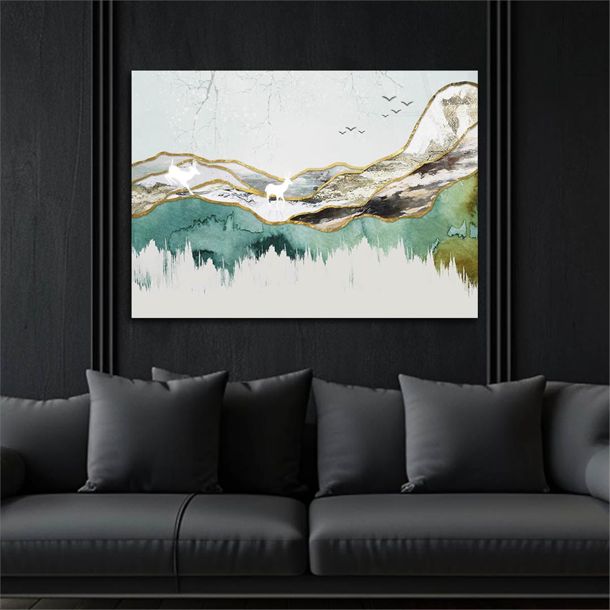 Horizontal Art-Themed Tempered Glass Wall Art 260