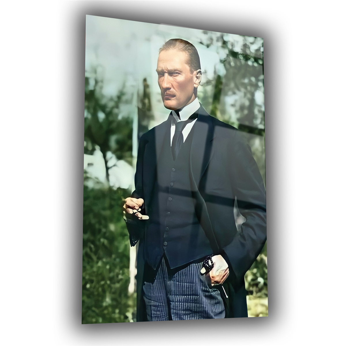 MUSTAFA KEMAL ATATÜRK GÖRSELLİ CAM TABLO