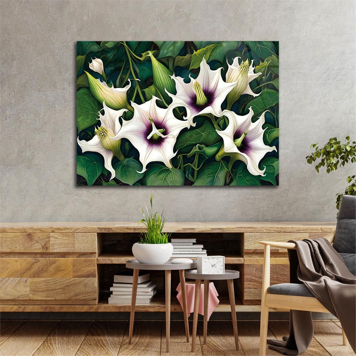 Horizontal Natured-Themed Tempered Glass Wall Art 297