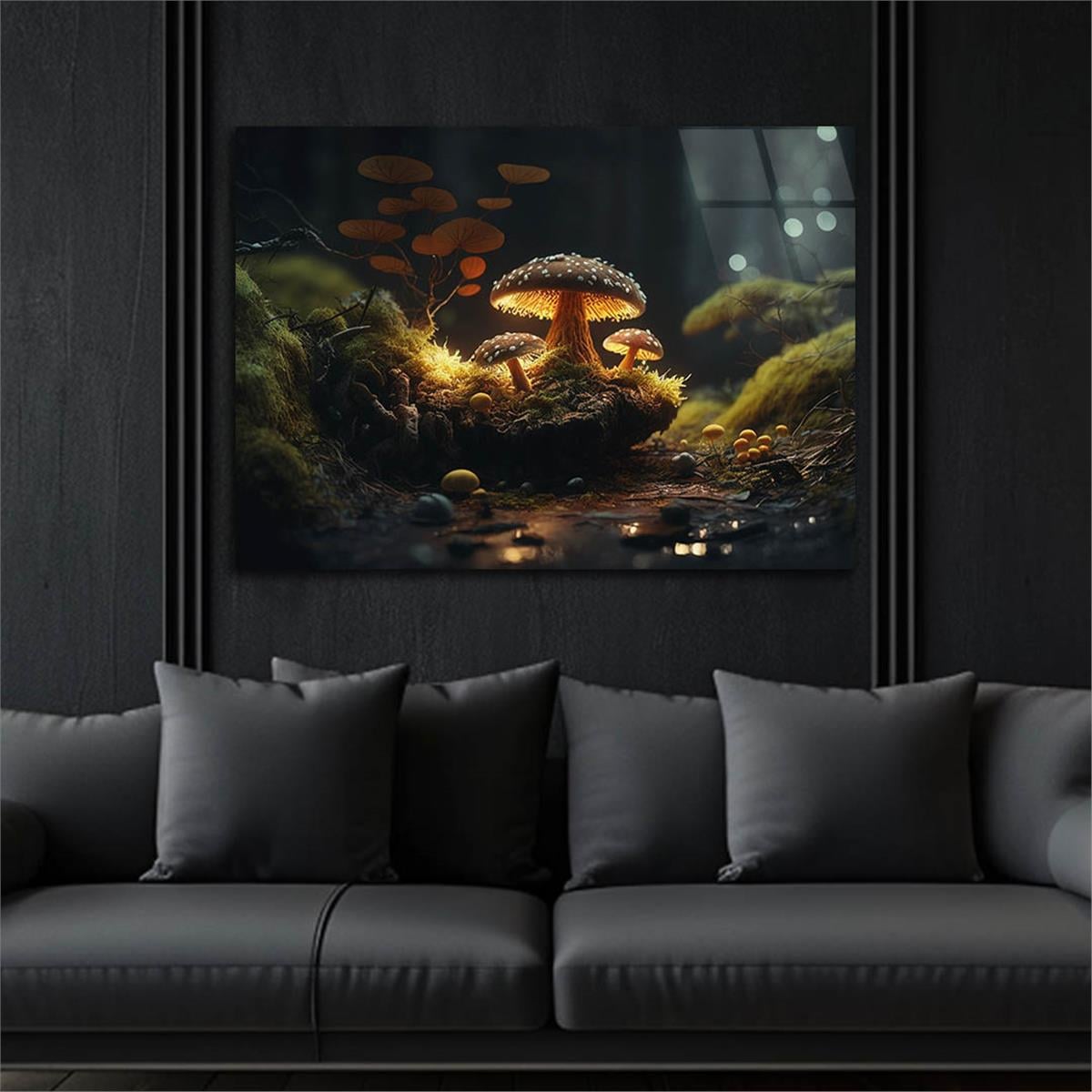 Horizontal Natured-Themed Tempered Glass Wall Art 323