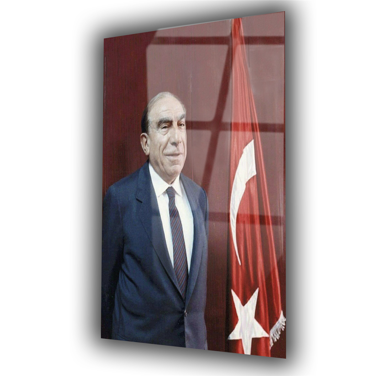 ALPARSLAN TÜRKEŞ GÖRSELLİ CAM TABLO