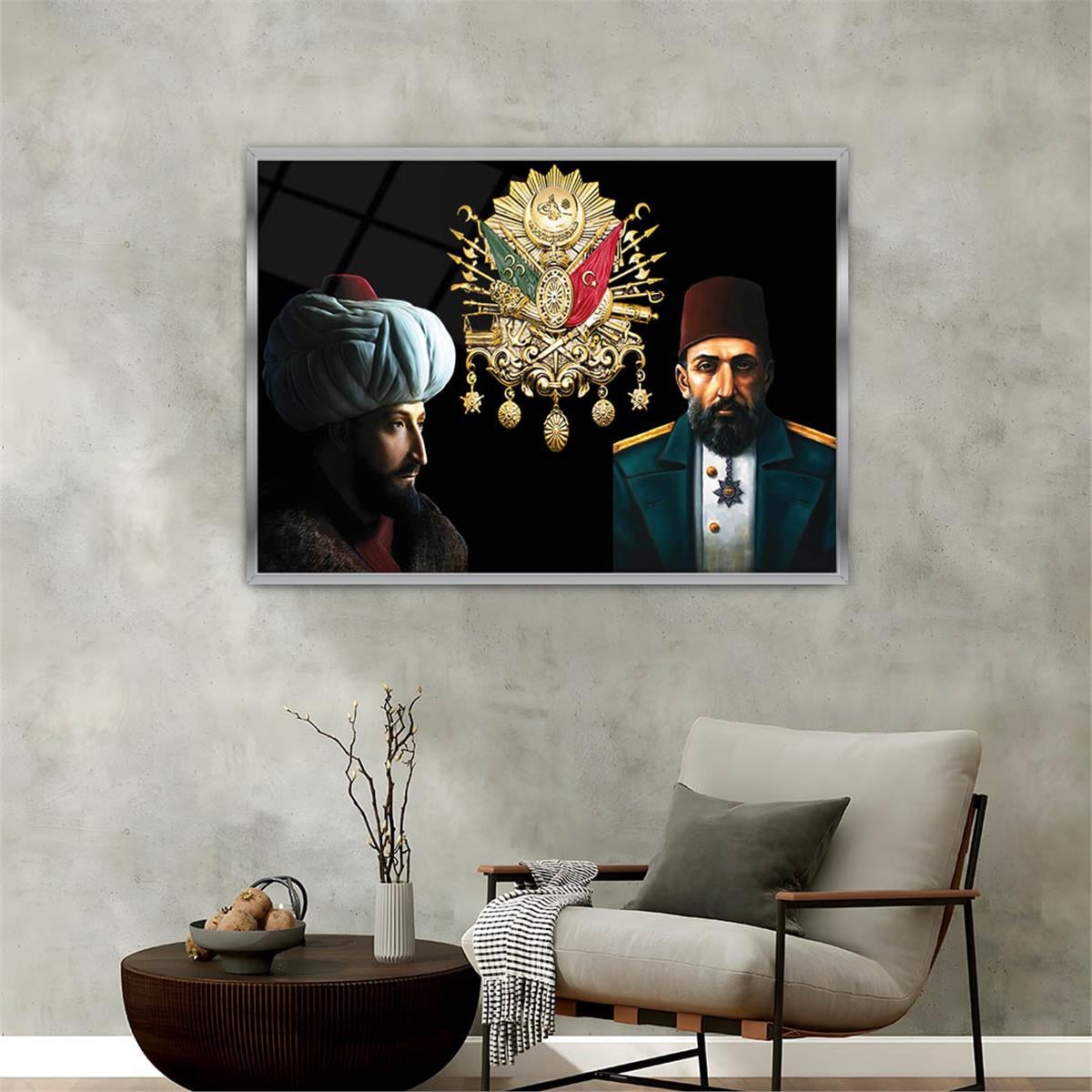 Alüminyum Çerçeveli Vatan Temalı Cam Tablo 021