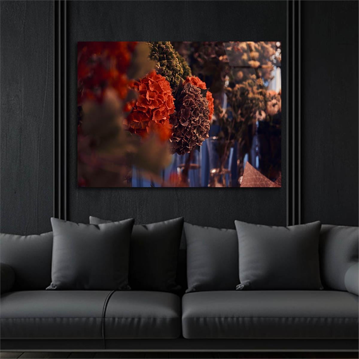 Horizontal Natured-Themed Tempered Glass Wall Art 319