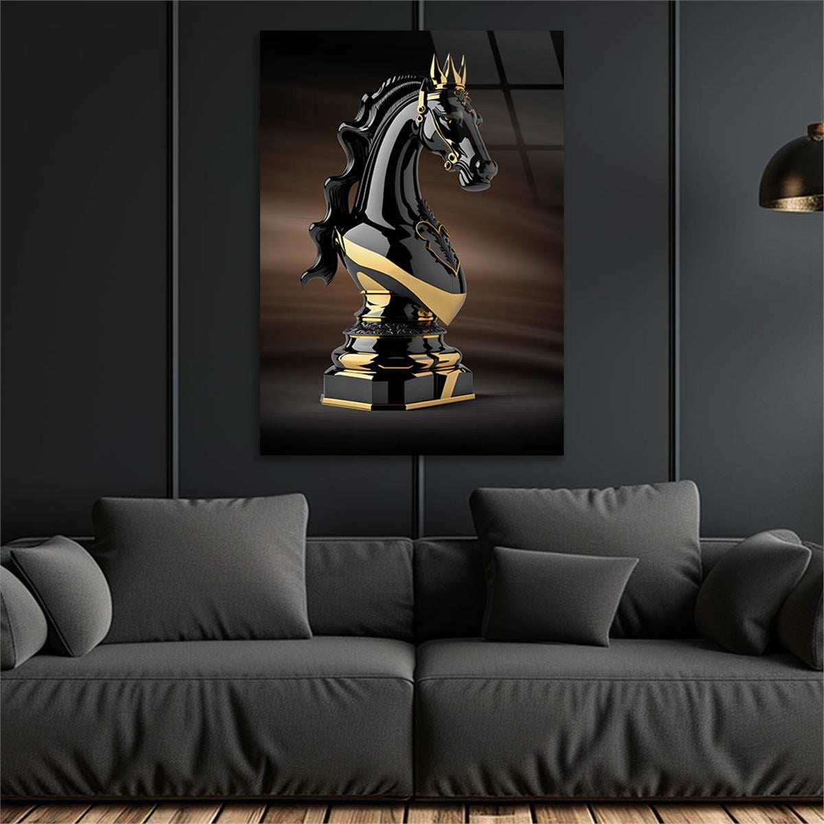 Vertical Tempered Glasss Wall Arts Art-Themed 328