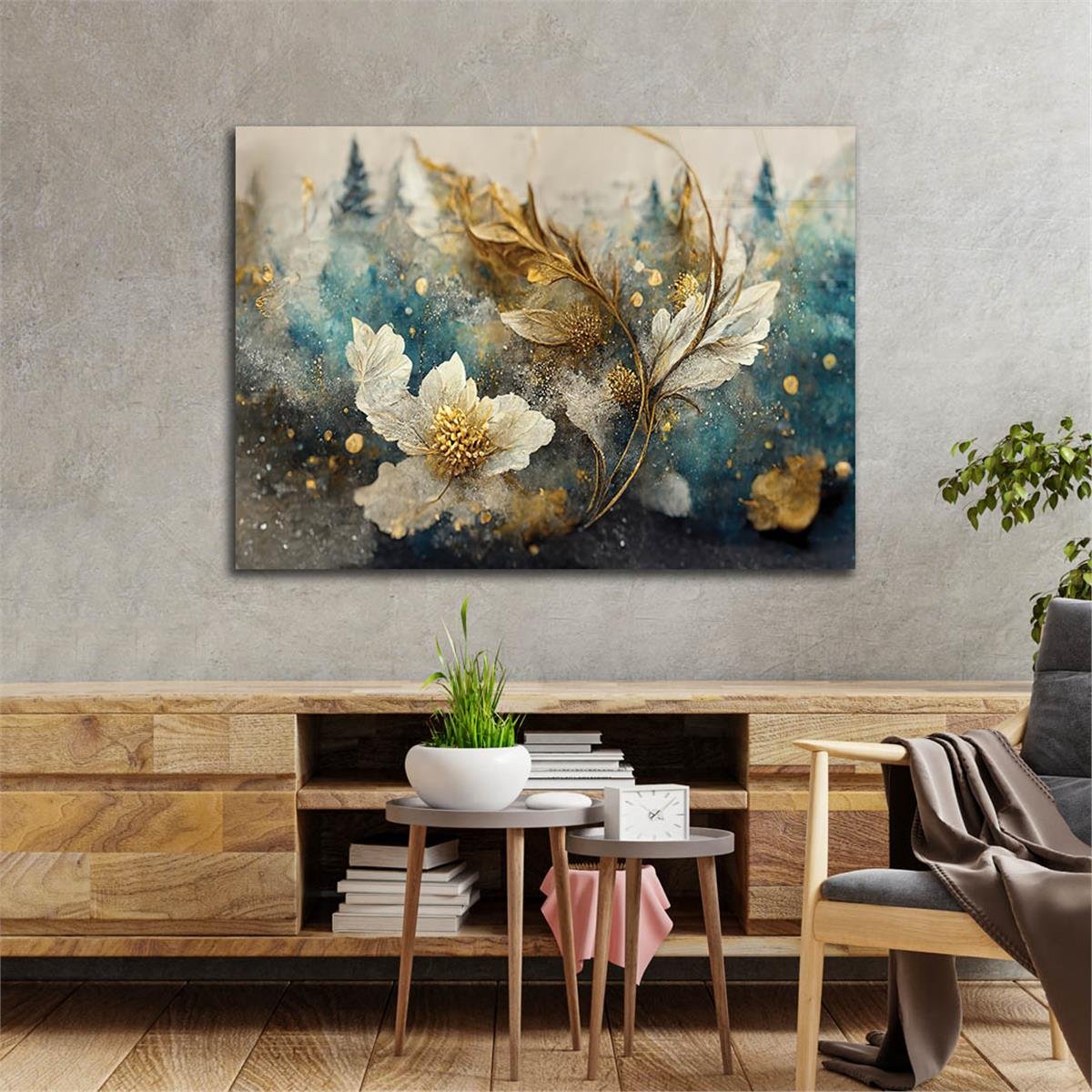 Horizontal Art-Themed Tempered Glass Wall Art 330