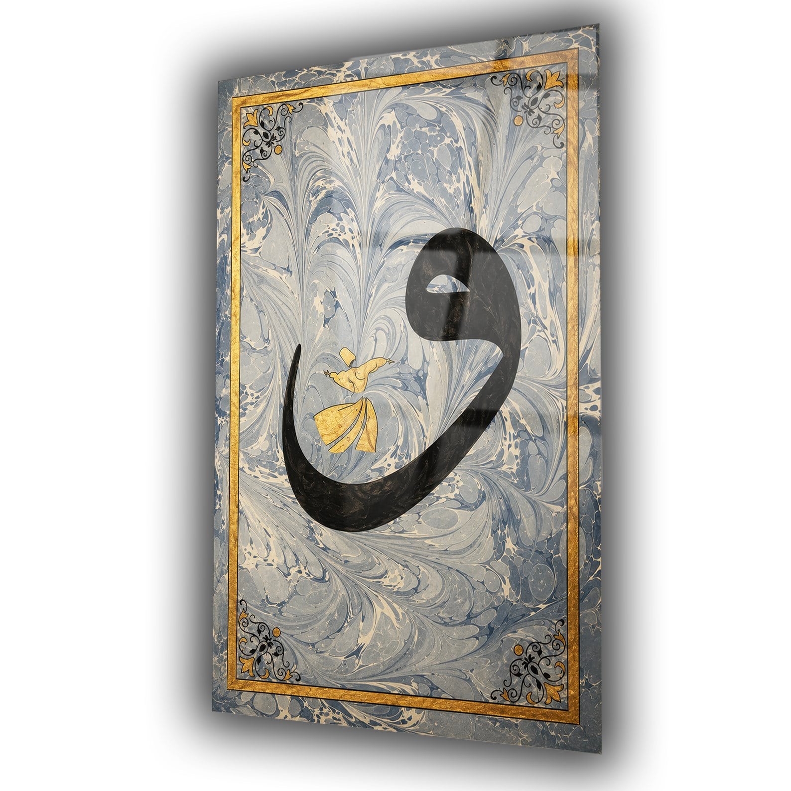 Dikey Dini Temalı Cam Tablo 291