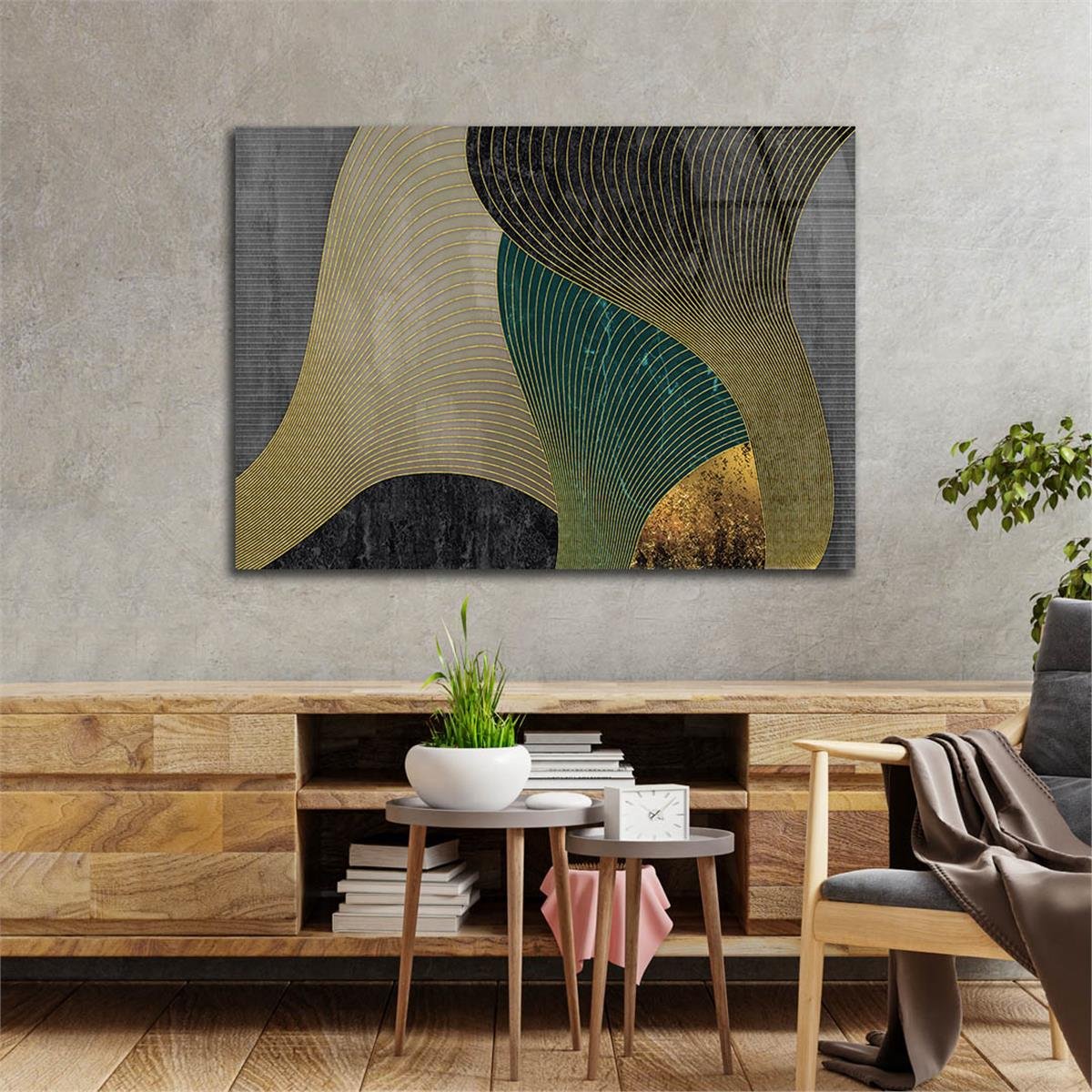 Horizontal Art-Themed Tempered Glass Wall Art 312