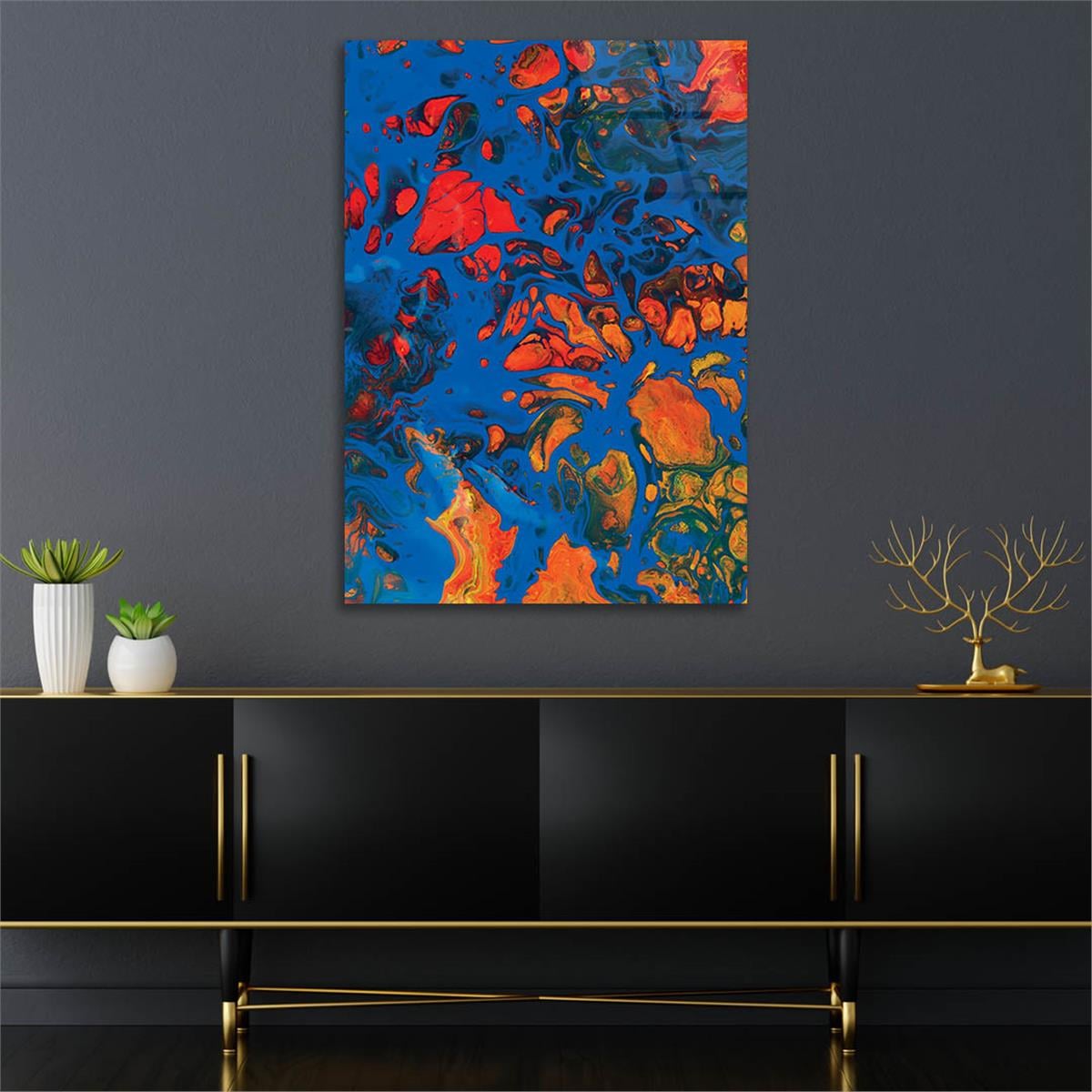 Vertical Tempered Glasss Wall Arts Art-Themed263