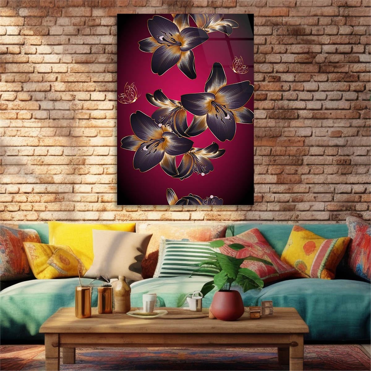 Tempered Glasss Wall Arts Art-Themed