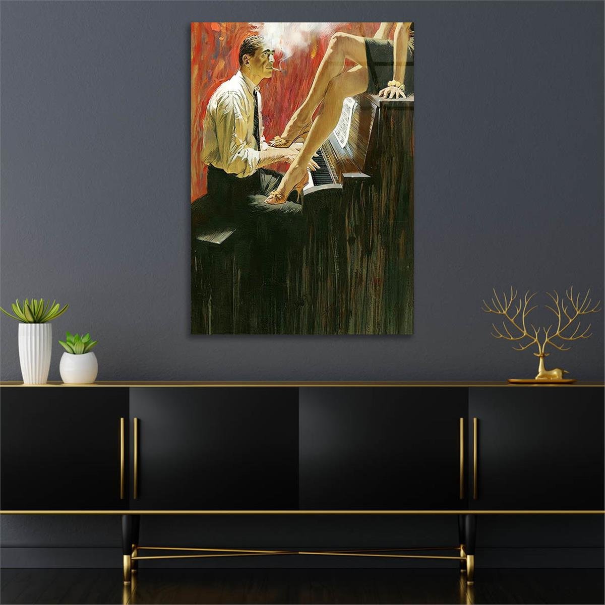 Tempered Glasss Wall Arts Art-Themed