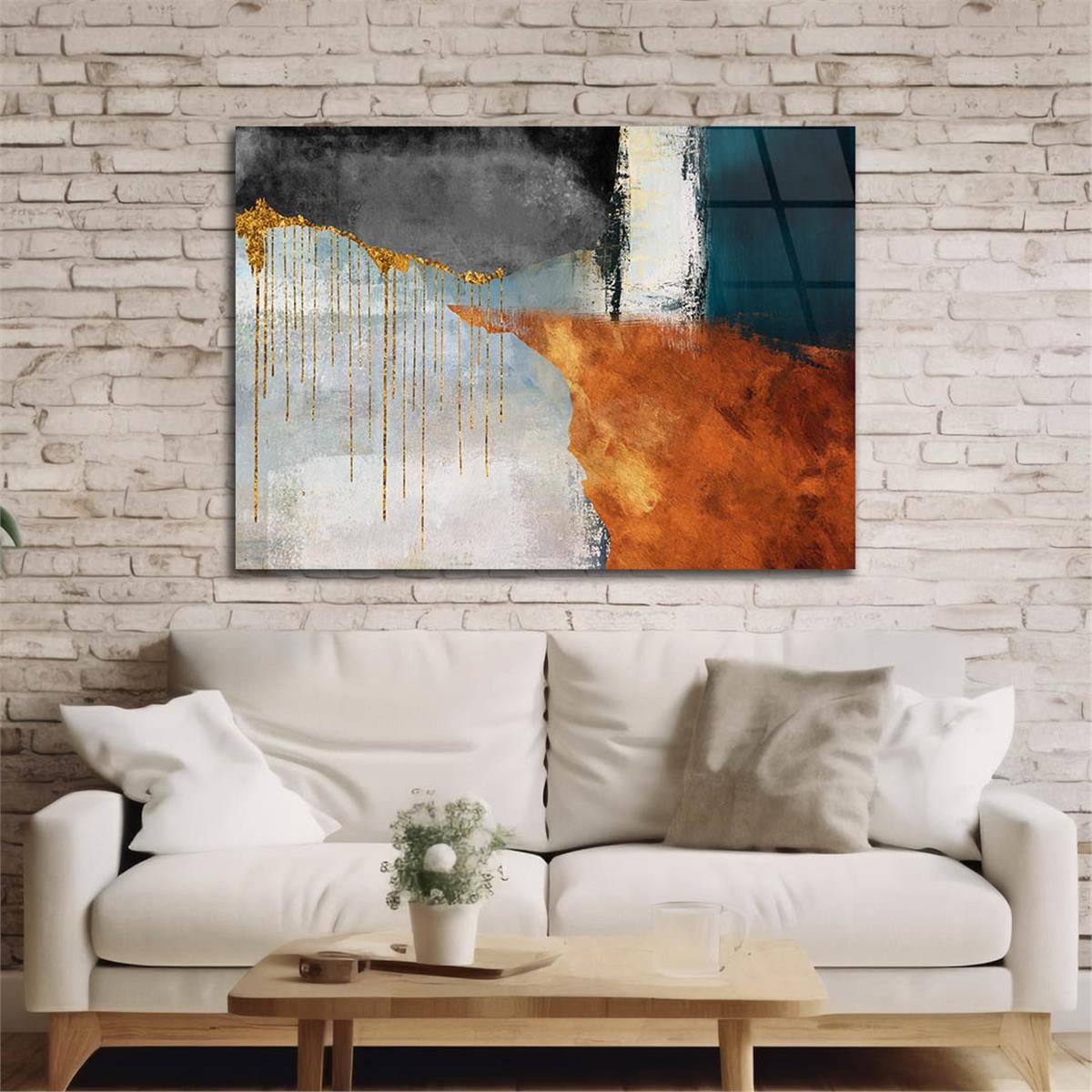 Horizontal Art-Themed Tempered Glass Wall Art 241