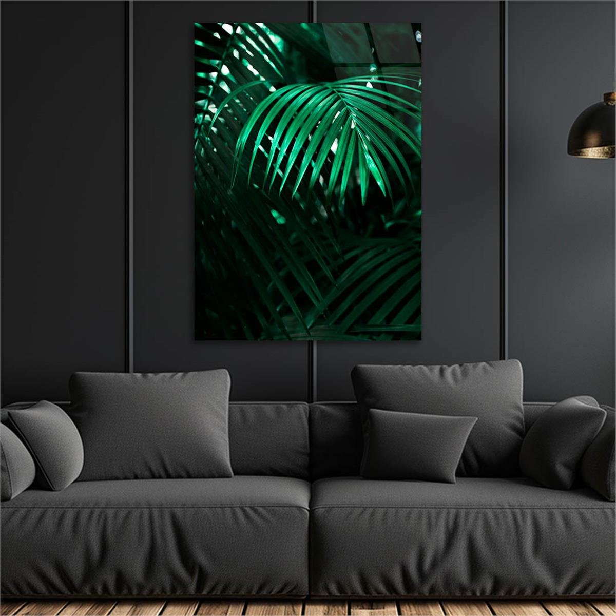 Dikey Sanat Temalı Cam Tablo 517