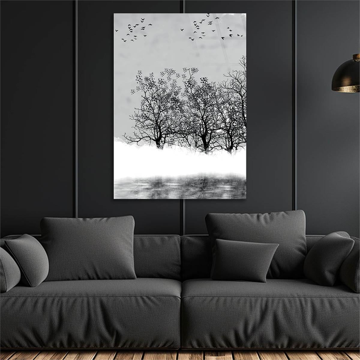 Vertical Tempered Glasss Wall Arts Art-Themed281